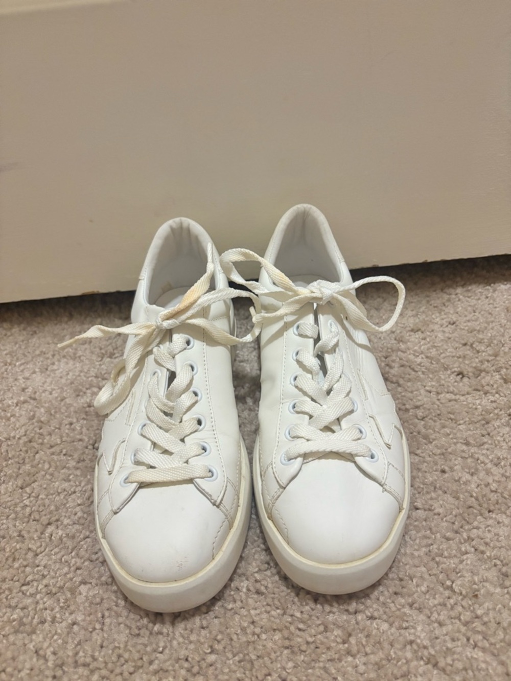 Golden Goose White Leather Low-Top Sneakers